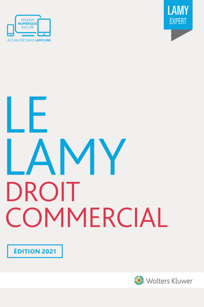 Première de couverture du Lamy droit commercial (Wolters Kluwer)